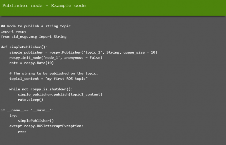 Build Your Own Ros Application Publisher And Subscriber Nodes