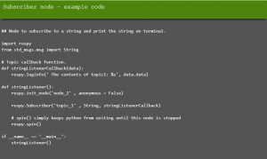 1.2.2 Build your own ROS Application - Publisher and subscriber nodes ...