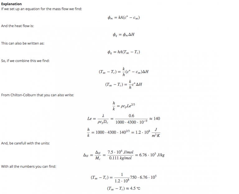 4.3.4 Example A: Wetted bulb analogy - TU Delft OCW